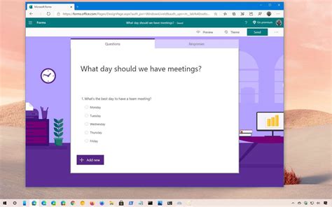 creating a poll in ms forms