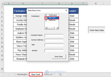 creating a vba form in excel for data entry
