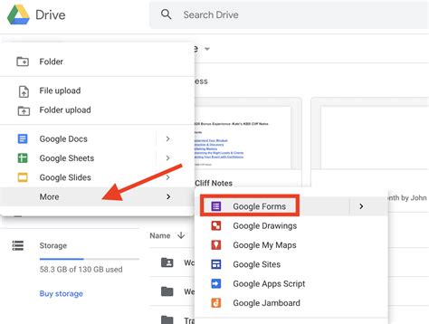 creating an online survey form from google drive