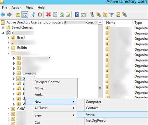 creating group in Active Directory