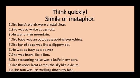 creative metaphors examples