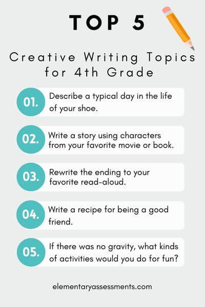 creative writing topics for class 4 with answers