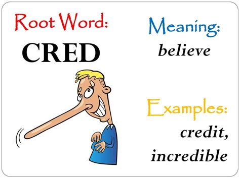 cred root word examples with meaning
