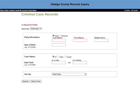 criminal case records search