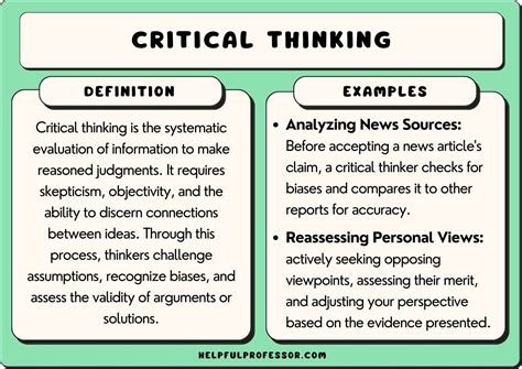 critical thinking examples in the classroom