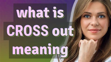 cross out meaning in spanish