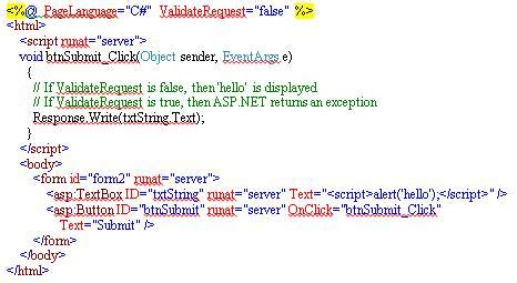 cross site scripting example code