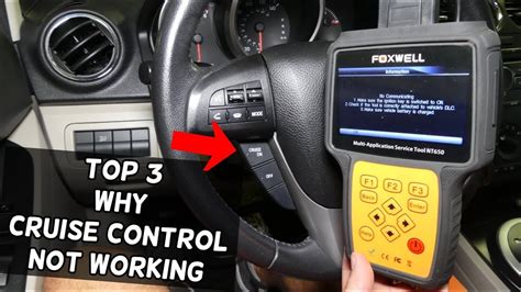 cruise control doesn't work when lights are on