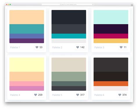 css color palette examples