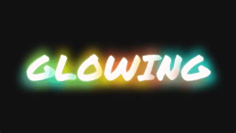 css text glow effect