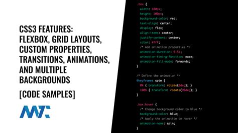 css3 features with examples