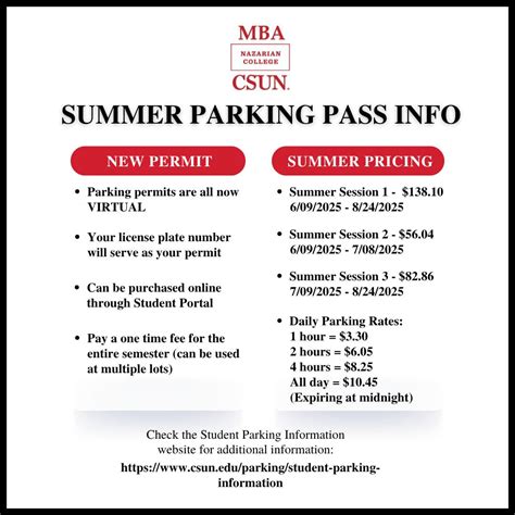 csun parking pass fee