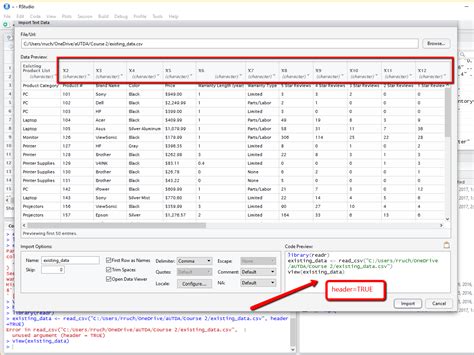 csv file sample with header
