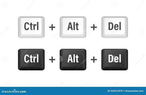 ctrl alt del keys