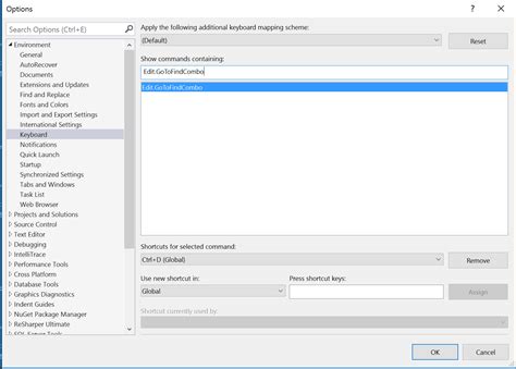 ctrl is not working in visual studio