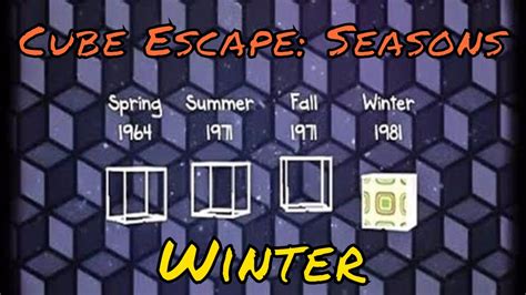 Cube Seasons Winter Walkthrough