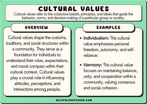 cultural values