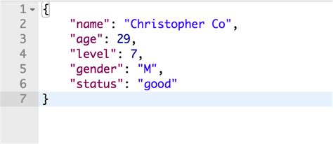curl json payload example