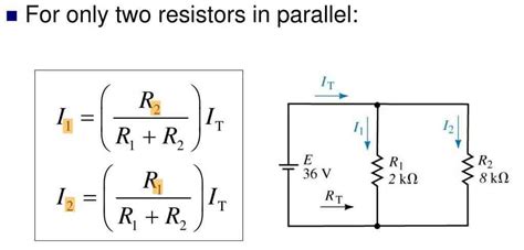 current division rule formula in parallel circuit