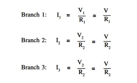 current in parallel formula