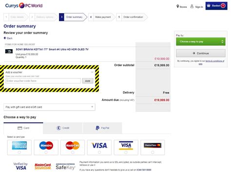 currys first order discount code