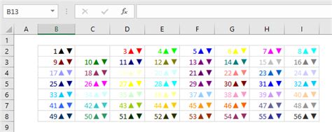 custom format colors in excel