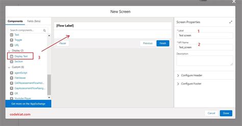 custom label in salesforce flow