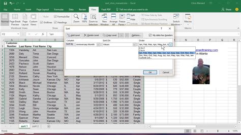 custom list for sorting in excel