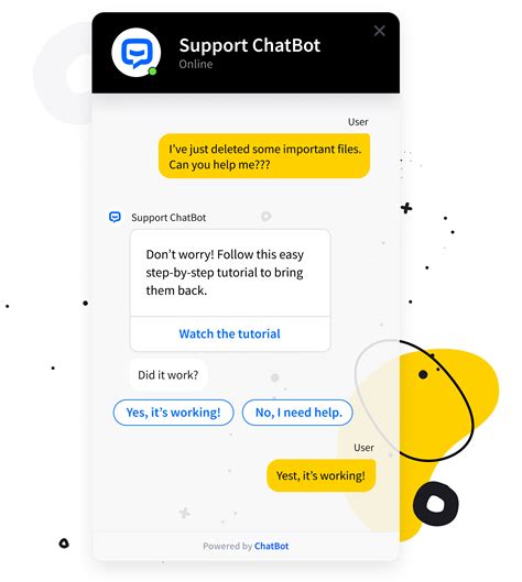 customer support chatbot examples