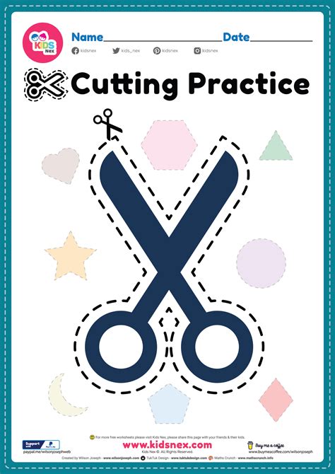 Cutting Practice Printables Free