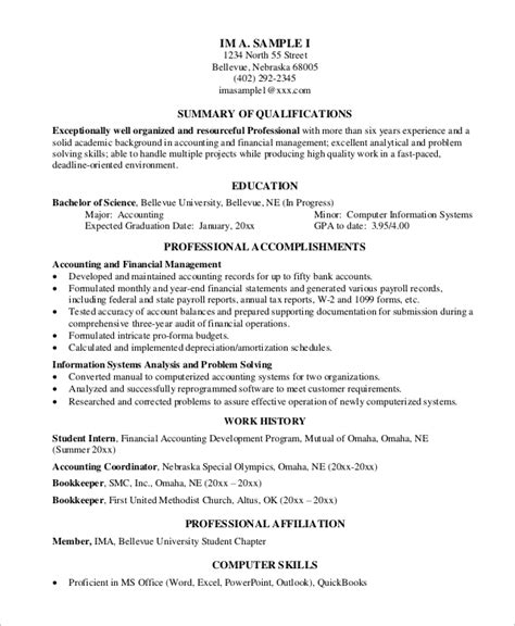 cv examples for experienced