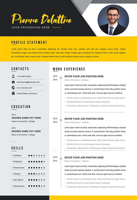 cv format example word
