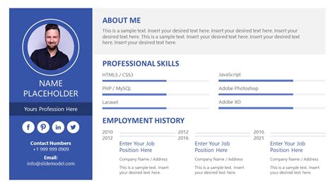 cv presentation sample