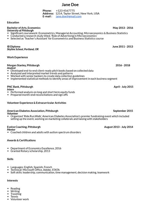 cv template for masters application reddit