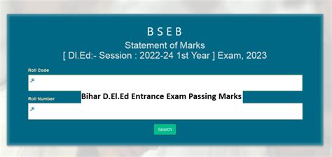 d.el.ed exam passing marks