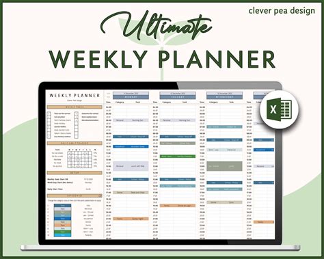 daily task planner excel template