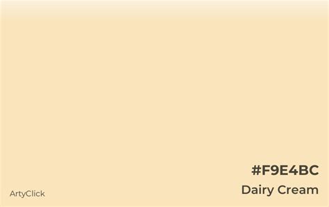 dairy cream rgb color code