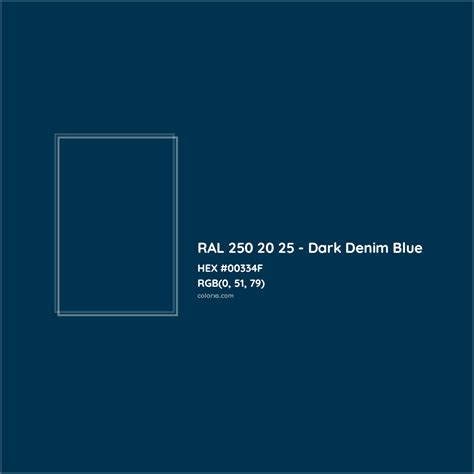 dark blue denim color code