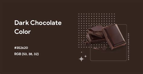 dark chocolate colour hex code