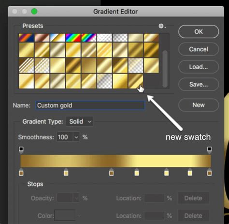 dark gold photoshop code
