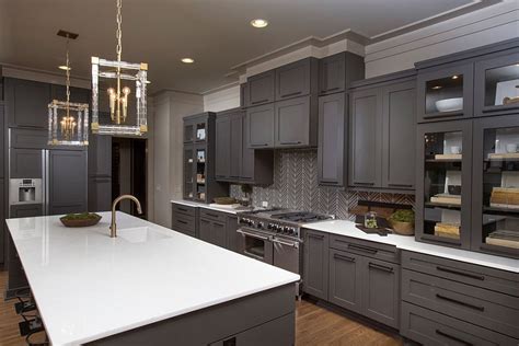 dark gray kitchens