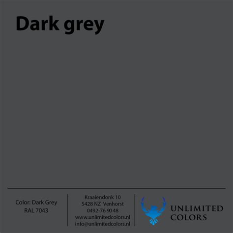 dark gray ral code