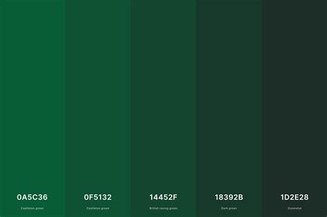 dark green color code hex code