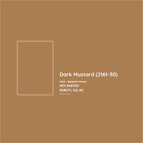 dark mustard color hex code