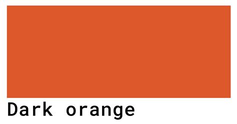 dark orange colour code