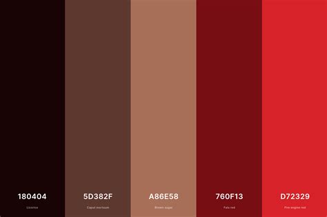 dark red brown hex code