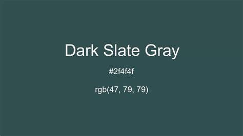 dark slate gray rgb code