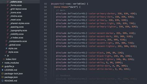 dark theme css code