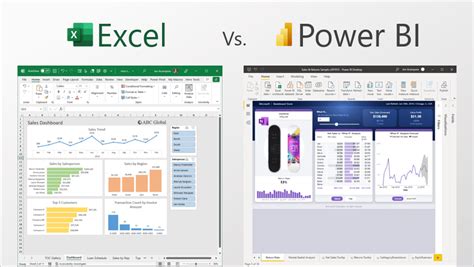 dashboard in excel vs power bi