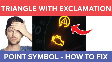 dashboard lights meaning triangle with exclamation point